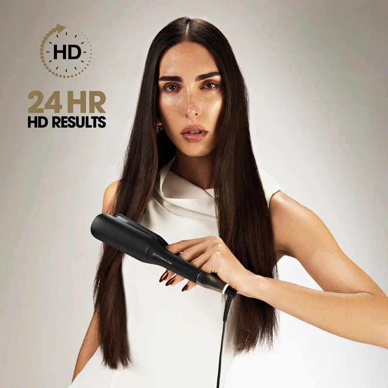 Chronos Max Wide Plate Hair Straightener - Black