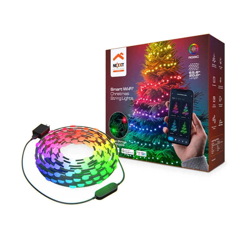 Nexxt Solutions Luces Navideñas Inteligentes 20 Metros, NHB-XL20
