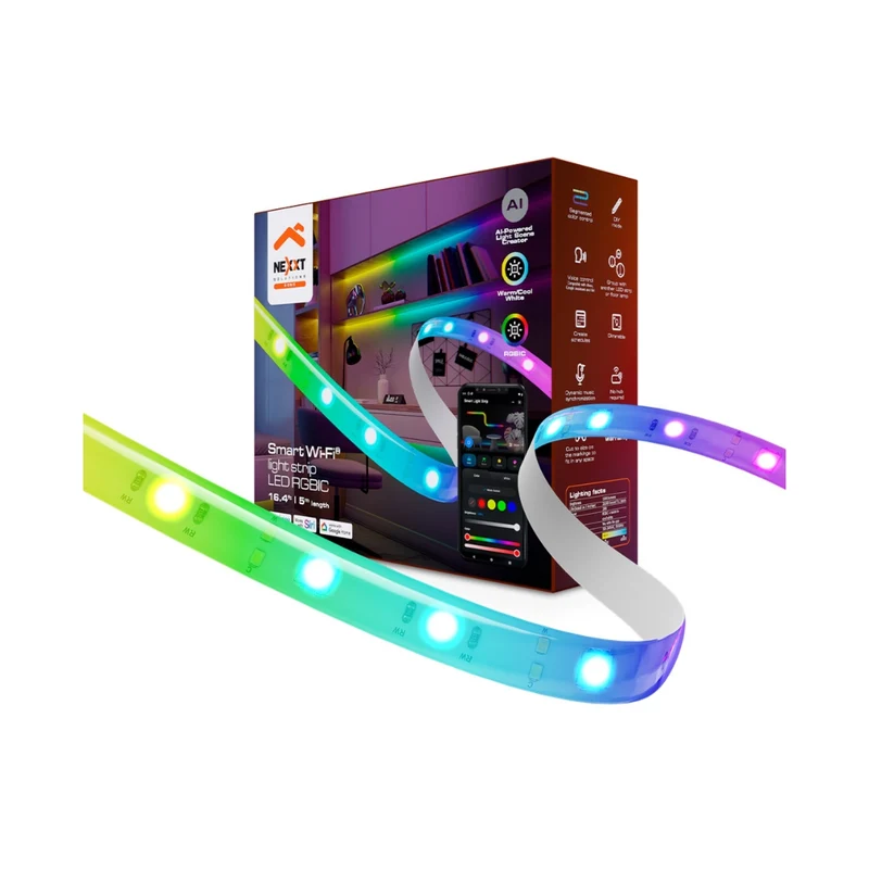 Nexxt Solutions Tira de Luces LED Inteligente Wifi 5 Metros, NHB-S617