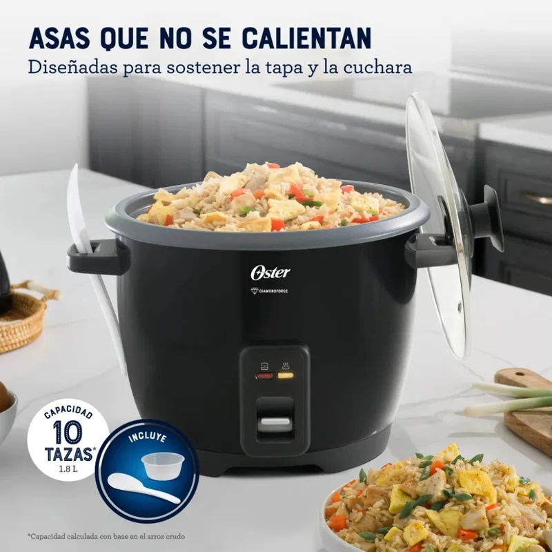 Oster Olla Arrocera Antiadherente 10 Tazas, CKSTRCB10DF