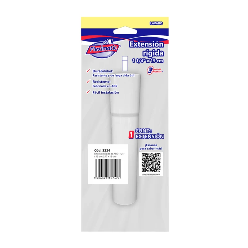 Fleximatic Extensión Rígida para Lavabo 1 1/4"