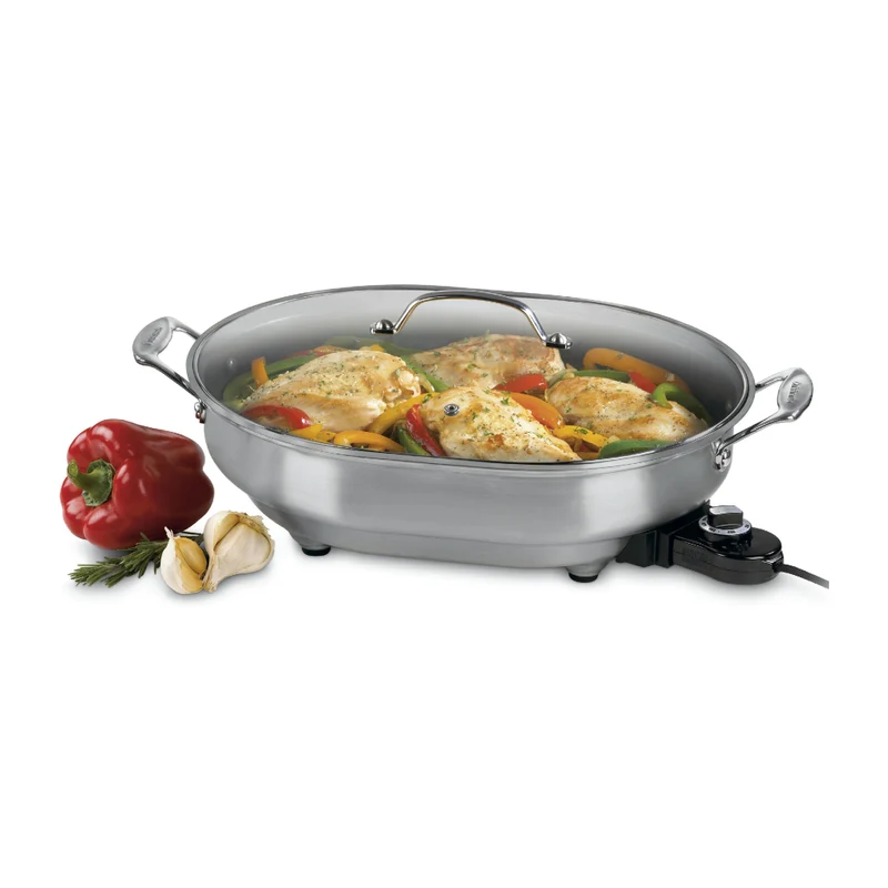 Cuisinart Sartén Eléctrico 1500 W 5.2 Litros, CSK-150NAS