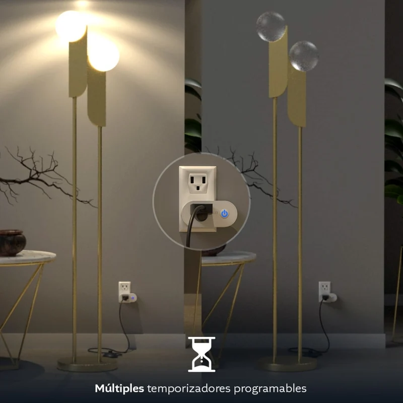 Nexxt Solutions Set Enchufe Inteligente Wi-Fi con Tecnología Matter, 2 Unidades