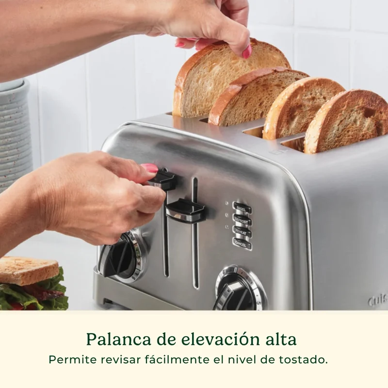 Cuisinart Tostador de Pan 4 Rebanadas, CPT-180P1