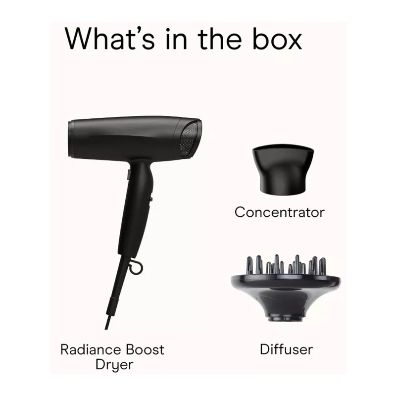 Conair Secadora de Cabello Radiance Boost 1875 W, 410L