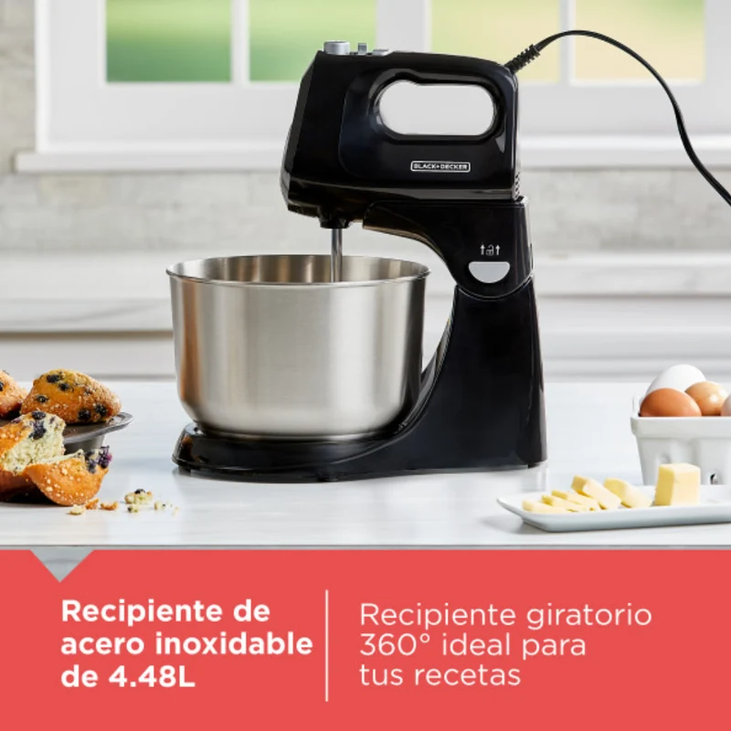 Black & Decker Batidora 2 en 1 Vertical/Manual 250W, MX9125-1BDLA