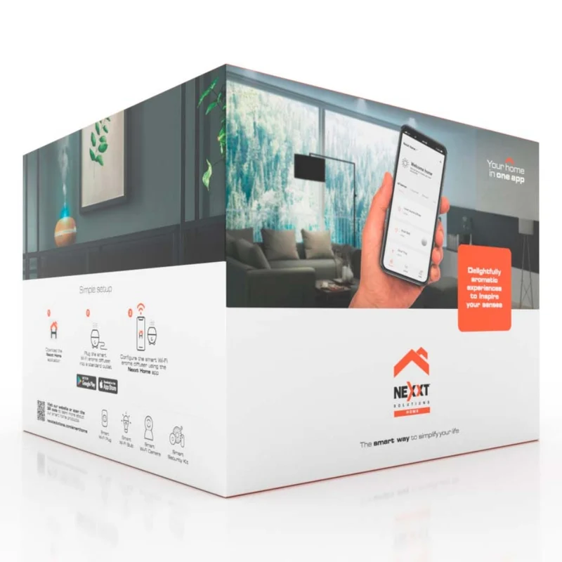 Nexxt Solutions Difusor de Aromas Inteligente con Conexión Wi-FI, NHA-A600