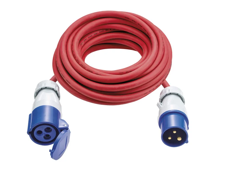 PARKSIDE® hochwertiges Camping CEE-Verlängerungskabel, 10 m, H07RN-F 3G 3x 2,5 mm2 für 16A / 3.600 Watt, IP44