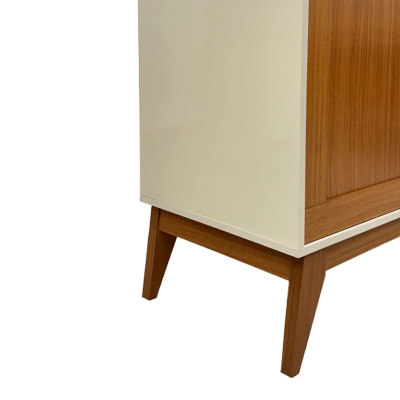 Tokoa Mesa para TV con 2 Puertas y Estantes 180cm Off White (776289)