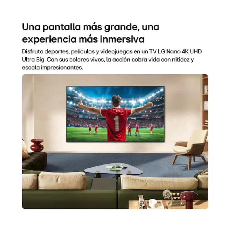 LG Pantalla 55" Nano 4K UHD AI Smart NU80 2026, 55NU800BPSB