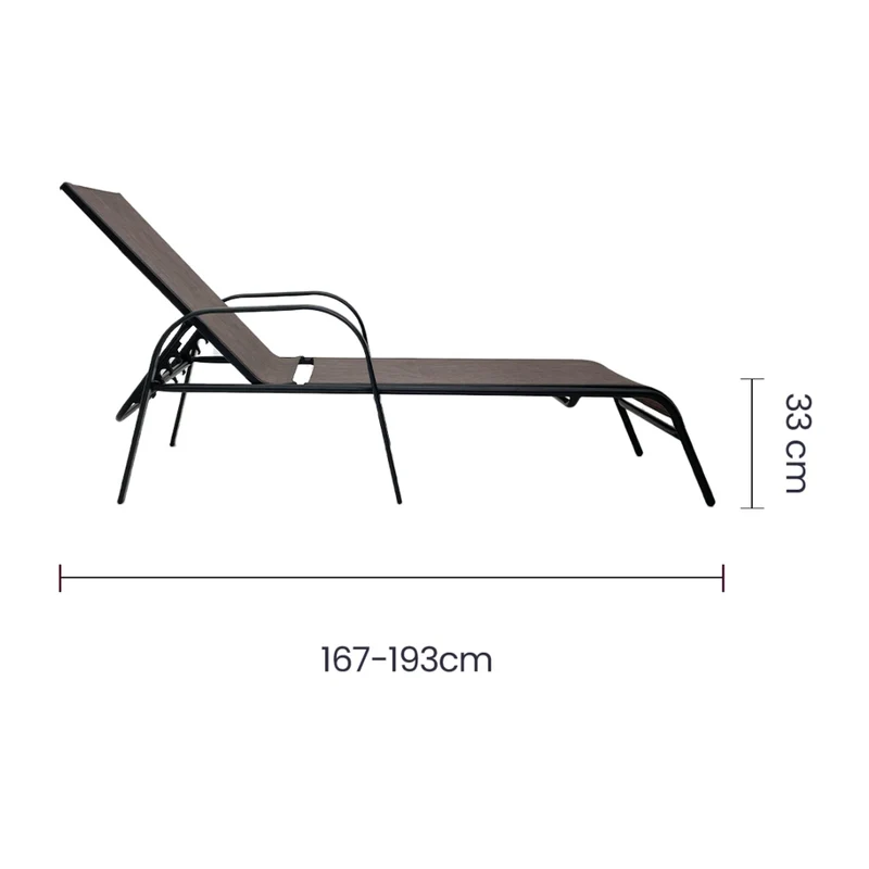 Tokoa Cama Soleadora con Respaldo Ajustable Metal (EX-7150)