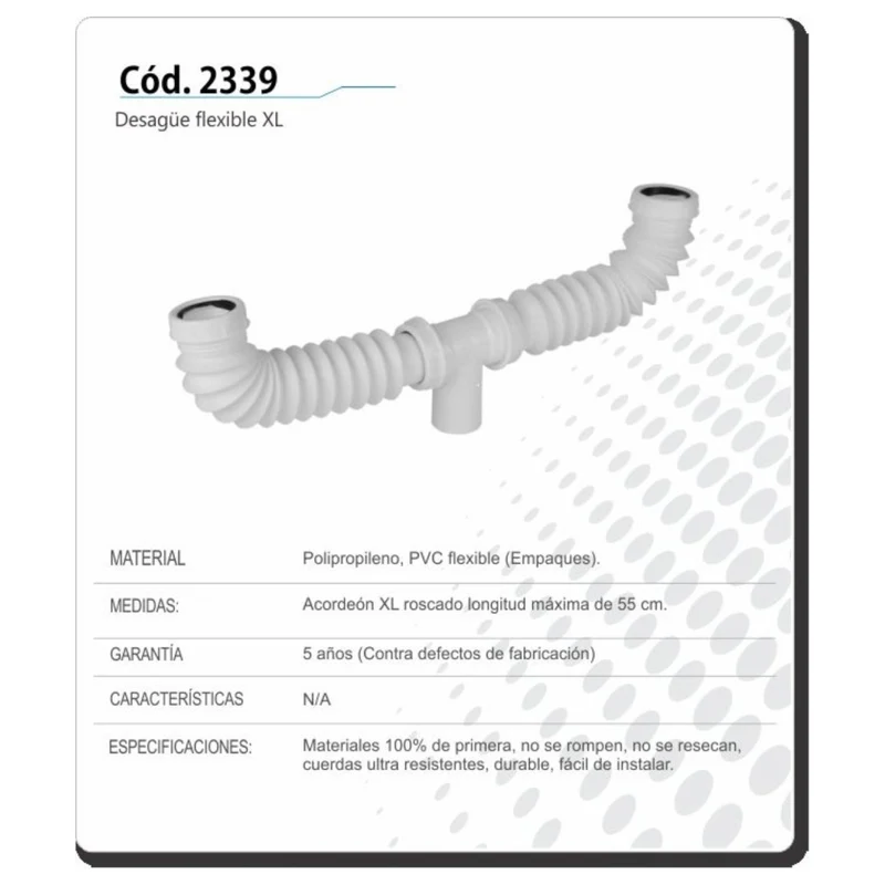 Fleximatic Extensión para Fregadero Flexible Xl