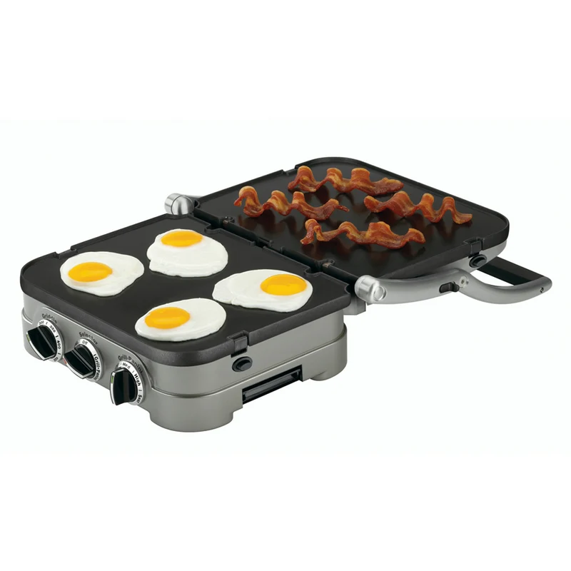 Cuisinart Plancha Parrilla Panini 5 en 1, GR4NP1