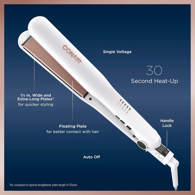 Conair Plancha Alisadora de Cabello, CS222NAL