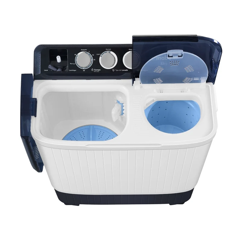 Mabe Lavadora Semiautomática 22 Kg, Blanco (LMDX2224HBAB0)