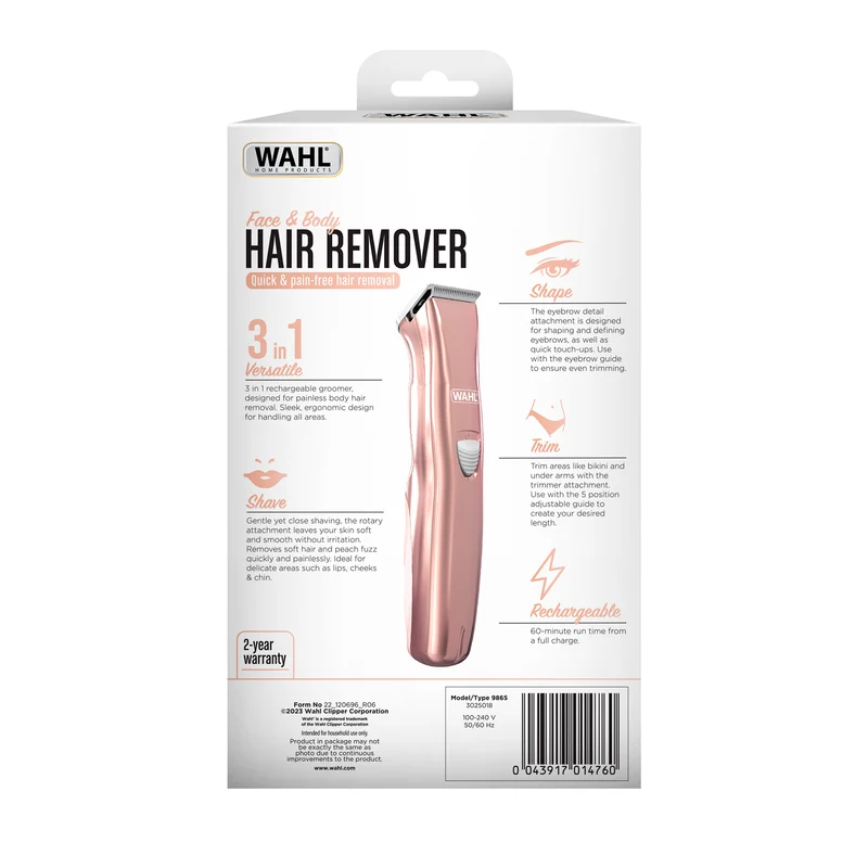 Rechargeable Face & Body Hair Remover