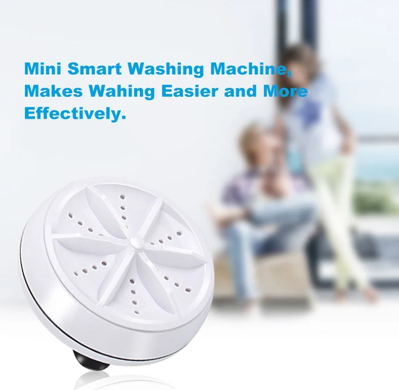 Mini-Camping-Waschmaschine Eimer-Waschmaschine USB Ultraschall Luftblasen