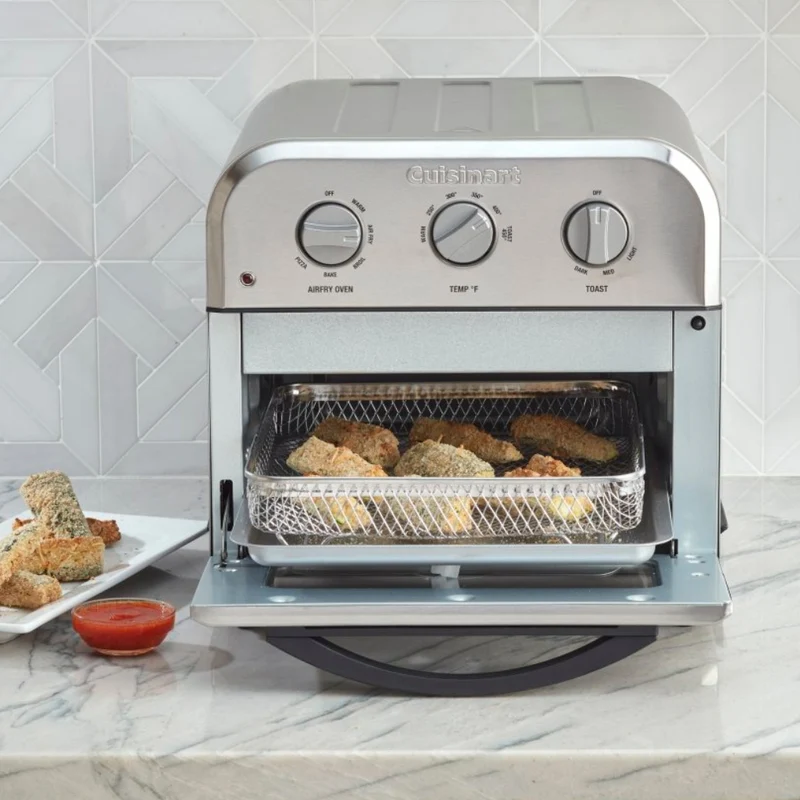 Cuisinart Horno con Freidora de Aire Acero Inoxidable Compacto Toa26