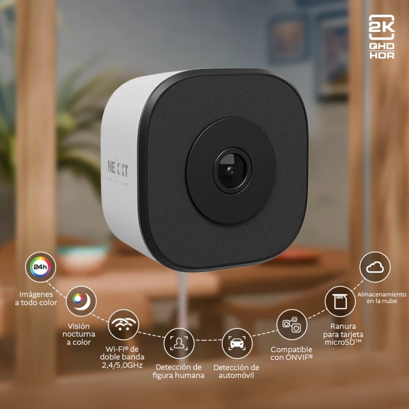 Nexxt Solutions Cámara Inteligente Wifi para Ventanas, NHC-IF25W