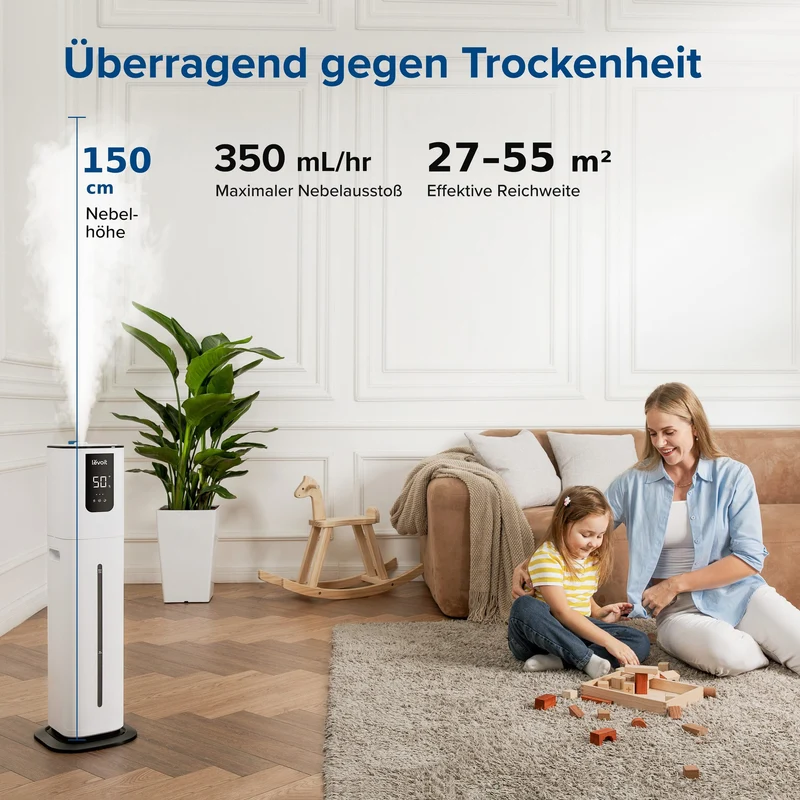 Levoit OasisMist 1000S Smarter Kaltnebel Luftbefeuchter für Große Räume