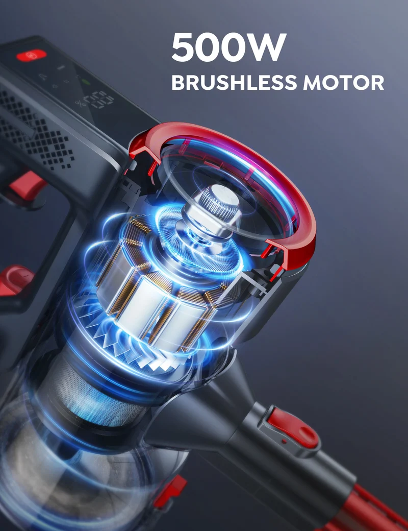 Buture JR700 Red Vacuum Cleaner 500W 45KPA for Wholesale