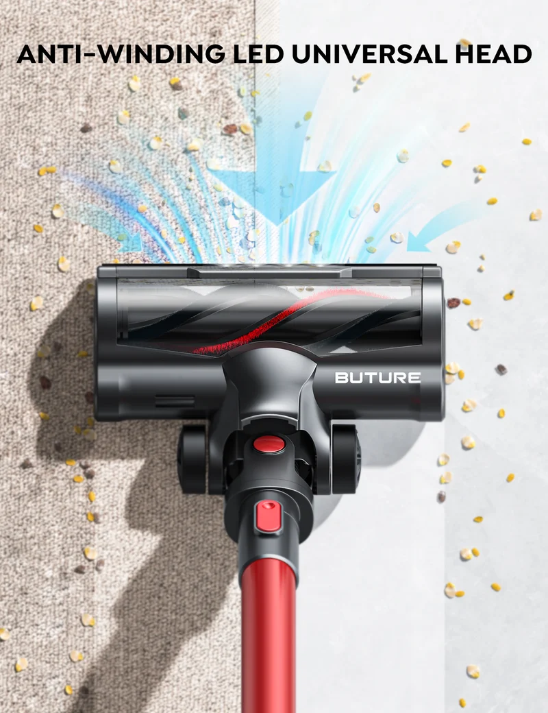 Buture JR700 Red Vacuum Cleaner 500W 45KPA for Wholesale