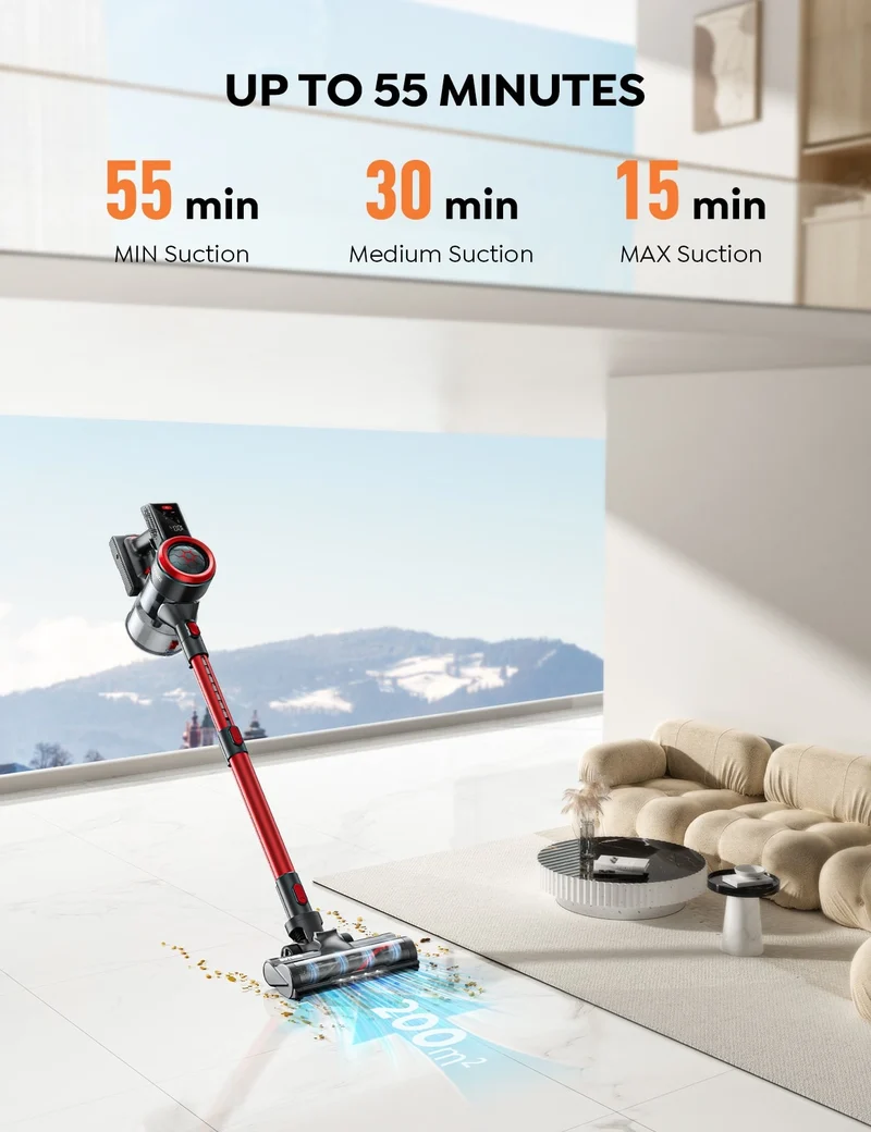 Buture JR700 Red Vacuum Cleaner 500W 45KPA for Wholesale