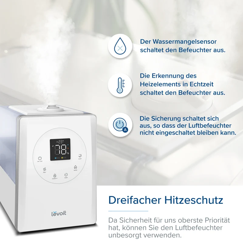 Levoit LV600S Smarter Luftbefeuchter mit Hygrometer