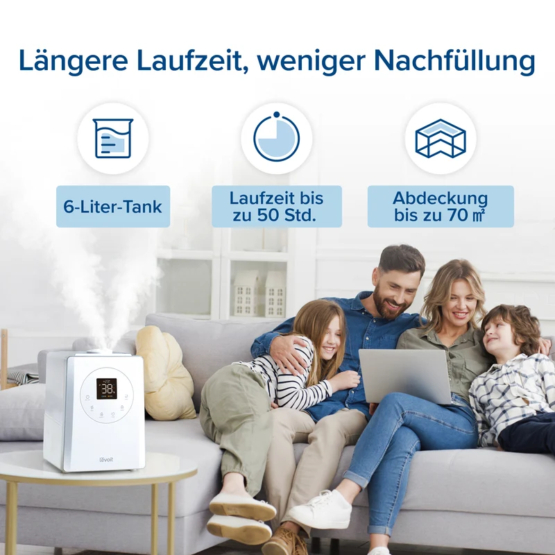 Levoit LV600S Smarter Luftbefeuchter mit Hygrometer