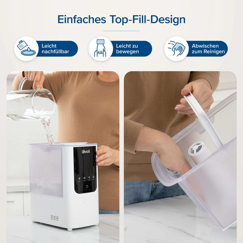 Levoit OasisMist 450S Smarter Luftbefeuchter mit Warm- und Kaltnebel