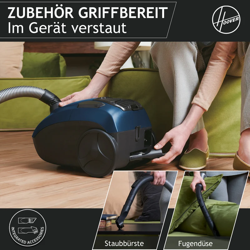 Hoover HE1 Bodenstaubsauger mit Beutel [HE110HM]