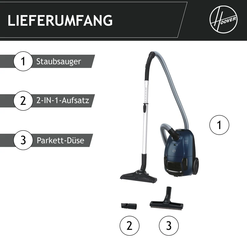 Hoover HE1 Bodenstaubsauger mit Beutel [HE110HM]
