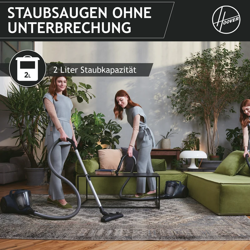 Hoover HP1 Bodenstaubsauger ohne Beutel [HP110HM]