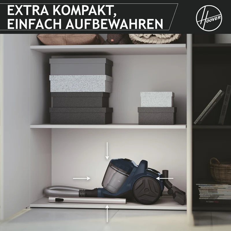 Hoover HP1 Bodenstaubsauger ohne Beutel [HP110HM]