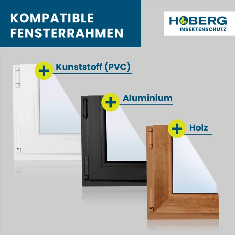 Insektenschutzgitter mit Magnetbefestigung - 150 x 130 cm - 2er-Set