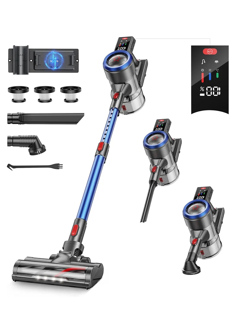 【Flash Sale】Buture JR700 Blue Cordless Vacuum | 550W 45KPA
