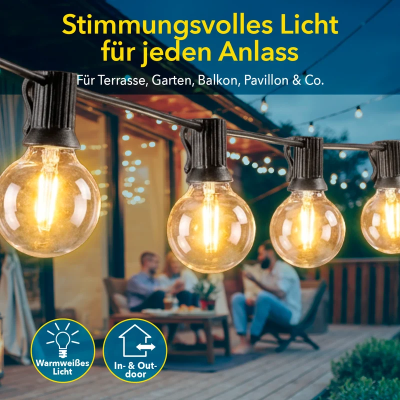 Outdoor-LED-Lichterkette - 15 m