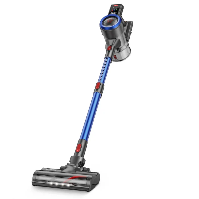 Vacuum Bundle: Buture JR700 Blue Vacuum + 2 Batteries + 9 HEPA Filters