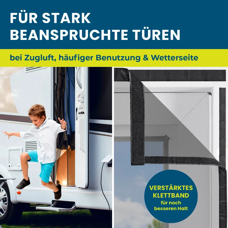 Insekten- & Pollenschutzvorhang für Wohnwagen - 60 x 180 cm