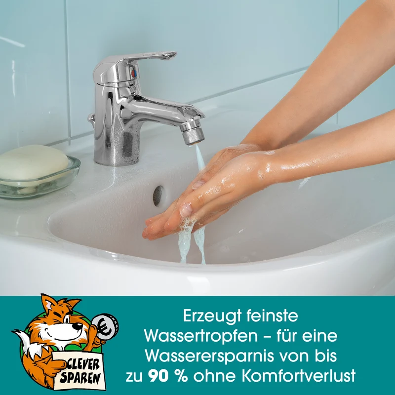 Strahlregler für Wasserarmaturen 3,5cm - Edelstahl