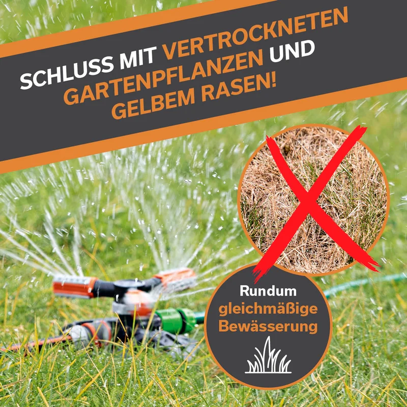 360°-Gartensprinkler - 2er-Set