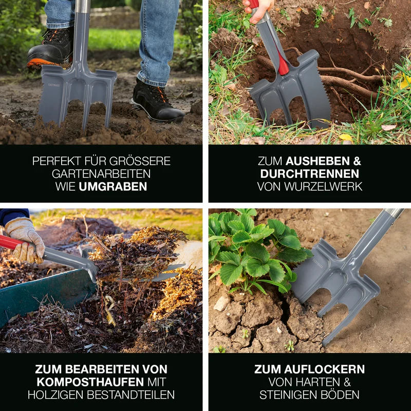 Gartenwerkzeug-Set mit Wurzelsägefunktion - 2-tlg.
