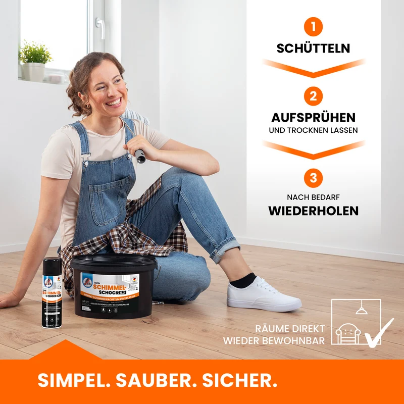 Tonis SCHIMMELSCHOCK 5.2 Anti-Schimmel-Farbe - Weiß