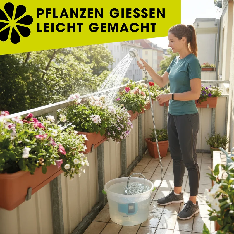 2in1-Gartendusche