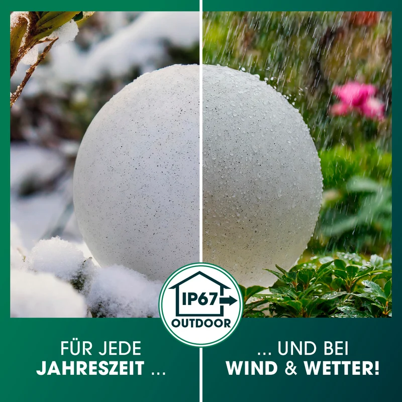 Solar-Dekostein mit Fernbedienung & Farbwechsel