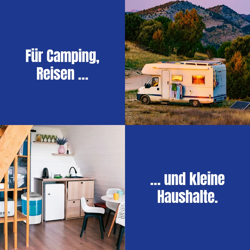 Mini-Waschmaschine - 260 Watt - weiß/blau