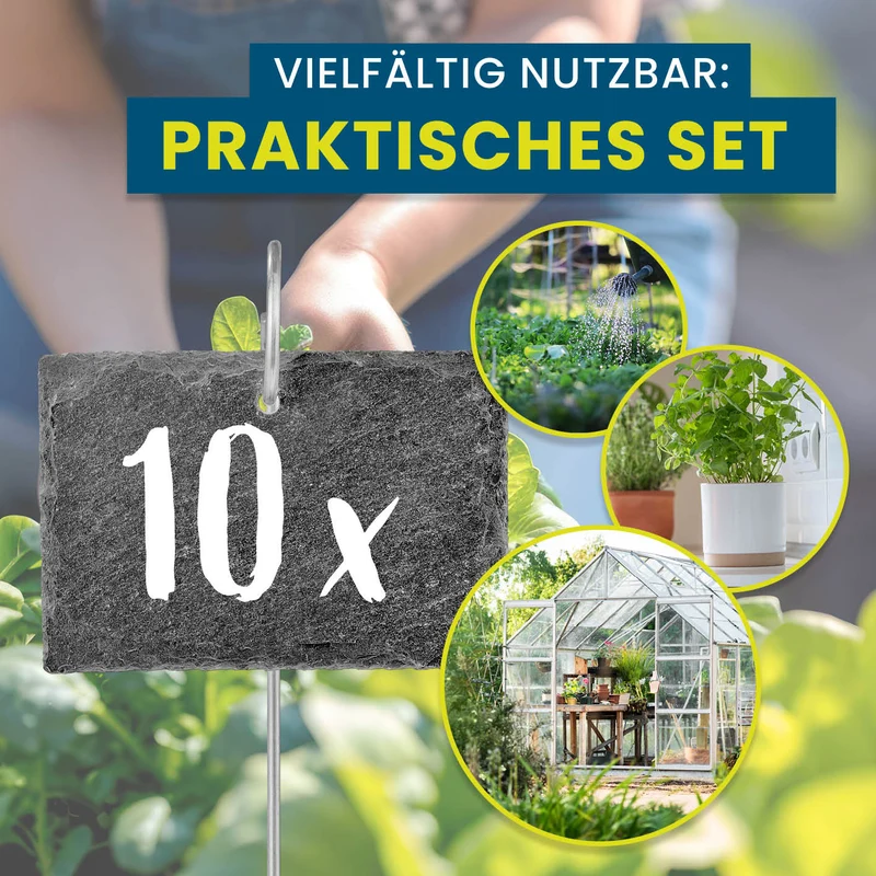 Pflanzschilder-Set inkl. Erdspieße - eckig