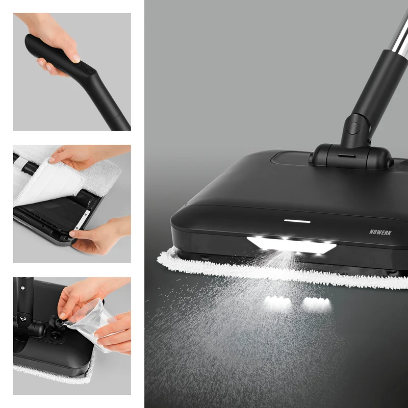 Akku-Vibrationsmopp Midnight Black Edition