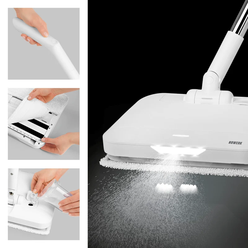 Akku-Vibrationsmopp Moonlight White Edition