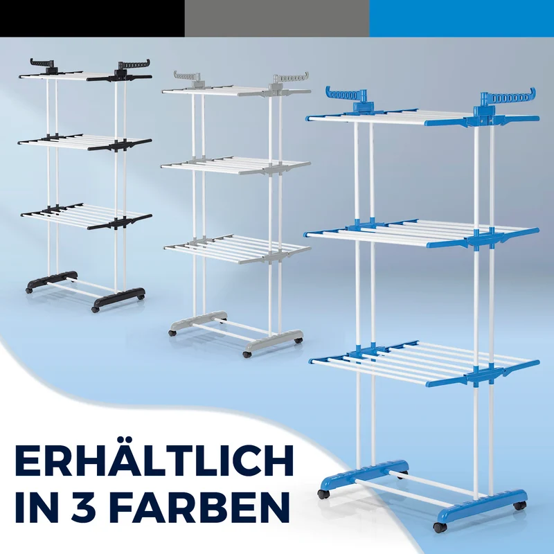 Wäsche-Tower 1600 - Schwarz